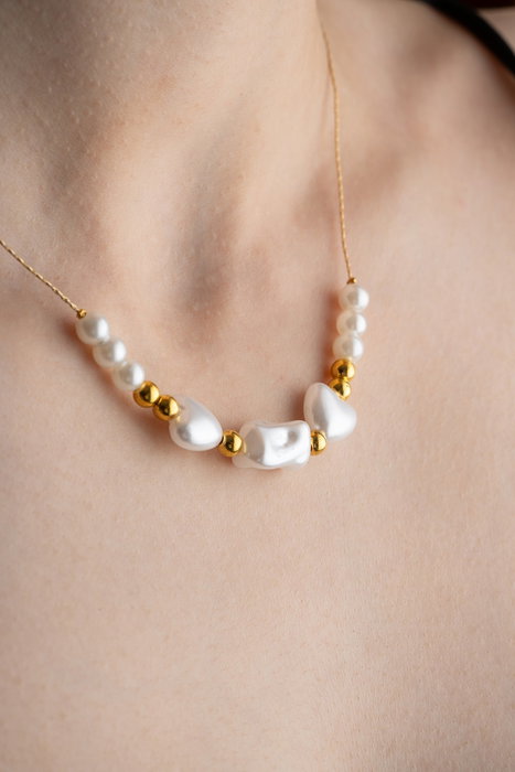 Heliophilia Silver Collar Dorado y Blanco con Colgante de Aleación Heliophilia Silver Collar Dorado y Blanco con Colgante de Aleación